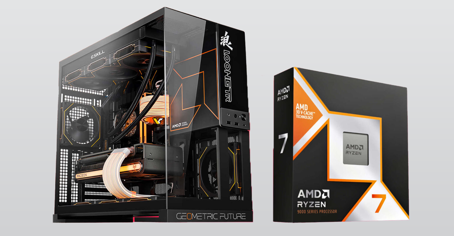 AMD官方Ryzen 7 9800X3D预装PC开售，7款可选
